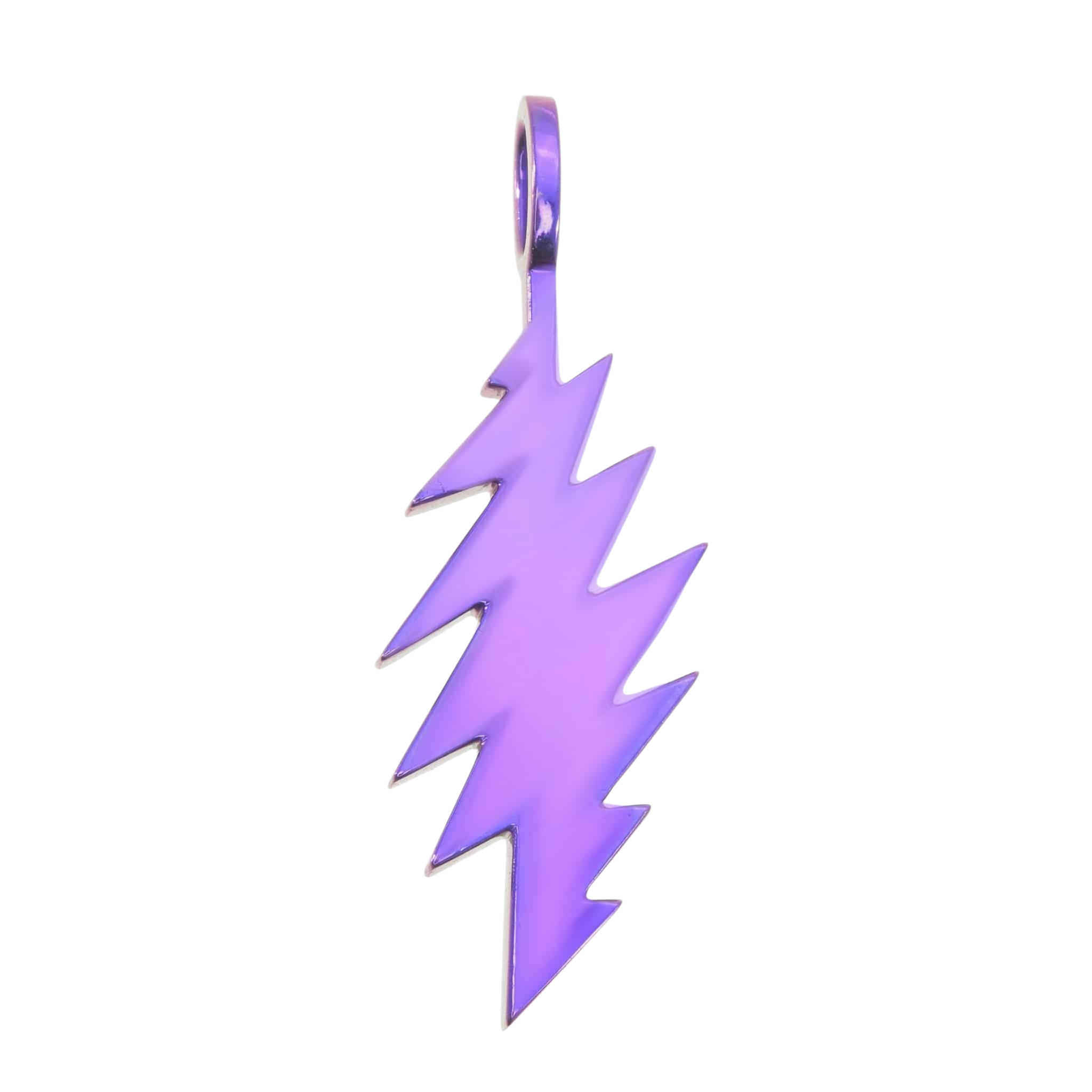 Grateful Dead “Pink Matte” Titanium Lightning Bolt Pendant