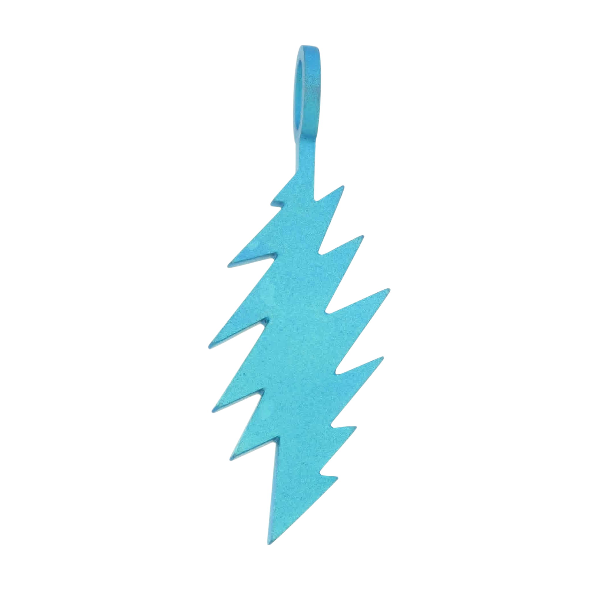 Grateful Dead “Green Shiny” Titanium Lightning Bolt Pendant